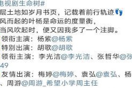 大剧官宣！9年后杨紫演正午女主，特出胡歌，男2李光洁男1没听过