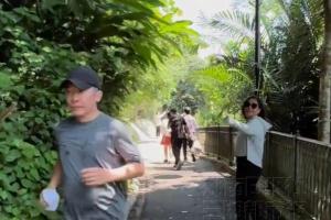 62岁梁朝伟慢跑肚子微微隆起疑似“发福”，被赞“没有形象包袱”