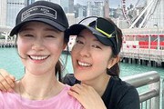黄翠如产后首次慢跑晒素颜，宣告回归，网友赞靓妈皮肤超好