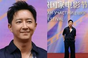上合电影节：韩庚咋肿成这，佟丽娅香肩好美，张雨绮罕见全裹露面