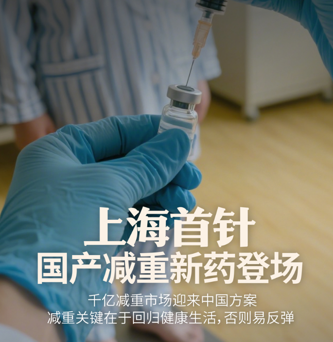 一盒630元，国产减重药在上海完成首针注射，千亿减重市场迎“中国方案”